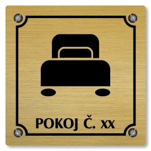 Pokoj, 100x100mm, zlatá, Kansas